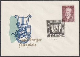 Österreich: 1964, Blankobrief In EF, Mi. Nr. 1066, SoStpl. SALZBURG / SALZBURGER FESTSPIELE 1964 - Lettres & Documents