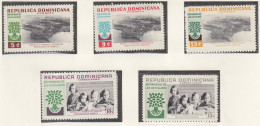 DOMINIKANISCHE REPUBLIK  712-716, Postfrisch **, Weltflüchtlingsjahr, 1960 - Dominican Republic