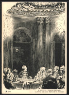 Künstler-AK König Friedrich II. (der Grosse) Mit Seiner Tafelrunde In Sanssouci  - Königshäuser