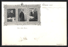 AK Kaiser Wilhelm I., Bismarck Und Moltke  - Royal Families