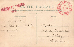 N°4561 W -EMA Rouge -trésor Et Postes 178 -1915- - EMA (Empreintes Machines à Affranchir)