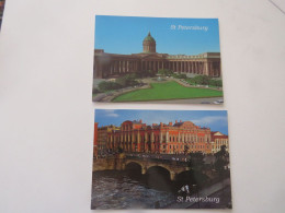 St Petersburg - Lot De 2 Cartes - Russie