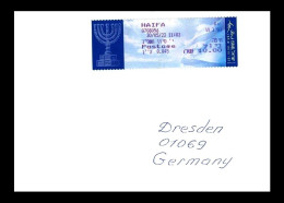 Israel: 'Barfreimachung – Menora, 2023' / Cash-paid Label 'Menorah Of The Holy Temple In Jerusalem' - Covers & Documents