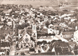 EN AVION AU-DESSUS DE ... AILLANT-sur-THOLON (89) L' Eglise Et Le Centre Ville (Ed : LAPIE)  CPSM GF - Aillant Sur Tholon