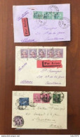 FRANCE 1928 Lot De 3 Lettres Par Avion Caisse Amortissement YT 247 249 253 254 Pour Le Maroc - Prix Bradé - Briefe U. Dokumente