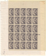 Monaco - Yvert 59 ** - En Feuille De 25 - GF - Variété Voilier ( Case 72 ) Et Fusée ( Case 3 ) - - Blocks & Sheetlets