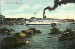 China Canton River Steamer Ed Turco Egyptian Tobacco Store - Chine