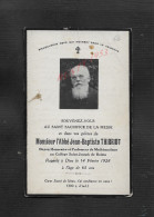 RELIGION MILITARIA FAIRT PART DE DECÉ ILLUSTRÉE DE L ABBÉ JEAN BAPTISTE THIRRIOT REIMS : - Obituary Notices