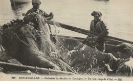 CPA29- DOUARNENEZ- Industrie Sardinière En Bretagne- Un Bon Coup De Filet - Douarnenez