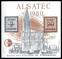 6 03 -	12  2	ALSATEC  1980	-	Salon Philatélique De Strasbourg - Autres & Non Classés