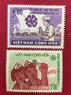 Stamps Vietnam South (Jeunesse Rurale 4-T - 15/10/1965) -GOOD Stamps- 1 Set/2pcs - Viêt-Nam