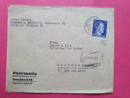 Allemagne - Enveloppe De Dresden Pour Roubaix En 1942 Avec Contrôle - Réf 3603 - Briefe U. Dokumente