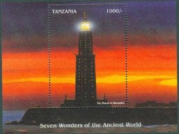 TANZANIA 1997 ALEXANDRIA LIGHTHOUSE S/S** - Phares