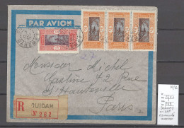 Dahomey - Recommandée - 1932 - OUIDAH Pour Paris - Covers & Documents