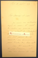 ● L.A.S 1884 Léon B. Charles THOMAS Archevêque Rouen - Georges CASSAIGNE Enfant Rochefort Né Paray Le Monial - Lettre - Other & Unclassified