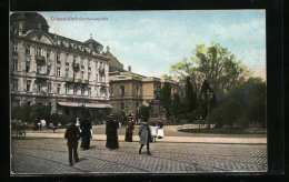 AK Düsseldorf, Corneliusplatz Mit Denkmal  - Düsseldorf