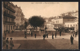 CPA Cannes, Place De La Gare, La Gare  - Cannes