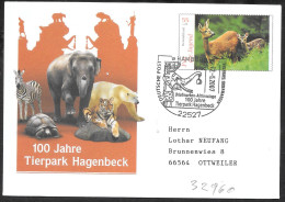 Germania/Germany/Allemagne: Intero, Stationery, Entier, Zoo Di Hagenbeck, Hagenbeck Zoo, Zoo De Hagenbeck - Autres & Non Classés