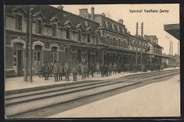 CPA Conflans-Jarny, La Gare, Bahnsteigansicht  - Jarny