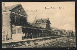 CPA Comines, La Gare, La Gare  - Autres & Non Classés