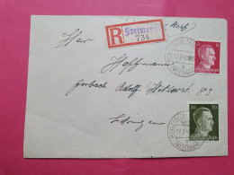 Alsace Lorraine - Enveloppe En Recommandé De Freyming-Merlebach Pour Forbach En 1942 - Réf 3606 - Covers & Documents