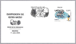 IDENTIFICACION DEL RECIEN NACIDO - IDENTIFICATION OF THE NEWBORN. FDC Madrid 2005 - Politie En Rijkswacht