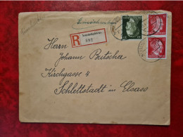 Lettre Allemagne RECOMMANDE 1944 NEUSTADTGODENS  DEUTSCHES REICH - Altri & Non Classificati