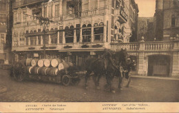 PAYSANS - Anvers - Chariot Des Nations - Barils Tirés Par Deux Chevaux - Bachten De Kupe - Carte Postale Ancienne - Farmers