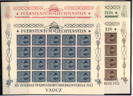 Liechtenstein 315-318 Postfrisch Baden Powell, Pfadfinder Als Kleinbögen #IG872 - Sonstige & Ohne Zuordnung
