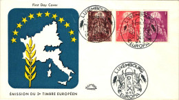 Luxemburg 572-574 Gestempelt Als FDC #IG864 - Other & Unclassified