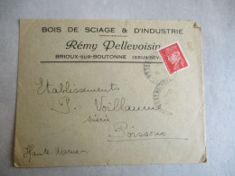 BRIOUX SUR BOUTONNE BOIS SCIAGE REMY PELLEVOISIN ENVELOPPE COMMERCIALE - 1900 – 1949