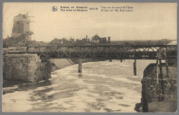 CPA CARTE POSTALE BELGIQUE RUINES DE NIEUPORT 1914-18 PONT SUR LE CANAL DE L' YSER 1919 - Autres & Non Classés