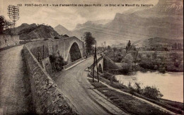 PONT-DE-CLAIX  ( ISERE )   VUE D ' ENSEMBLE DES DEUX PONTS. LE DRAC ET LE MASSIF DU VERCORS - Other & Unclassified