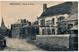 36- MONTGIVRAY - ENTREE Du BOURG  - Très Bon état - LA POSTE VERS 1920 -  INDRE En BERRY - La Chatre
