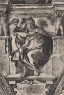 A24404 - Michelangelo "The Delphic Sibyl" Cappella Sistina Postcard Italy - Peintures & Tableaux