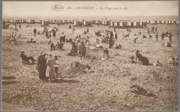 CPA CARTE POSTALE BELGIQUE OSTENDE LA PLAGE VUE LE SOIR 1926 - Autres & Non Classés