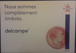 Delcampe 2015  " Nous Sommes Complètement Timbrés " Monaco Phil,médaillon Prince Charles III, Tirage 500 Exemplaires - Briefmarken (Abbildungen)