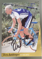 Autographe Dirk Baldinger Nürnberger - Cyclisme