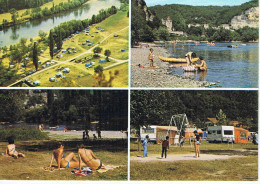 DORDOGNE - VEZAC-BEYNAC - Camping En 4 Vues - Editions René - N° 1 . 299 - Sonstige & Ohne Zuordnung