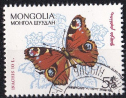 (Mongolei 1963) Schmetterlinge Incachis Io  O/used (A5-20) - Papillons