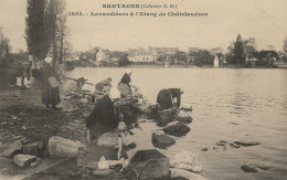 CPA22- CHATELAUDREN- Lavandières à L'Etang - Châtelaudren