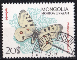 (Mongolei 1963) Schmetterlinge Parnassius Apollo O/used (A5-20) - Papillons