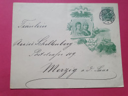 Allemagne - Entier Postal Illustré (pli Central), De Merzig En 1906 - Réf 3610 - Enveloppes