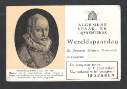 Buvard - Vloeipapier  ALGEMENE SPAAR- EN LIJFRENTEKAS - WERELDSPAARDAG - A.S.L.K.  (OD 079) - A