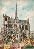 80-Amiens-La Cathédrale (vue Du Beffroi) - éditeur : M. Barré & J. Dayez - Illustrateur : Barday - 1945-1951 - Amiens