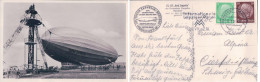 Graf Zeppelin LZ 127, Der Deutschen Zeppelin-Reederei, Frankfurt Main + Cachet (17.7.1937) - Airships