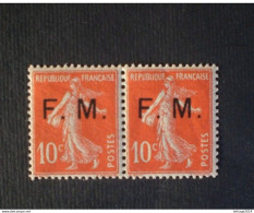 STAMPS FRANCIA 1929 FRANCOBOLLO DI FRANCHIGIA 50 CENT ROSSO - Militärische Franchisemarken