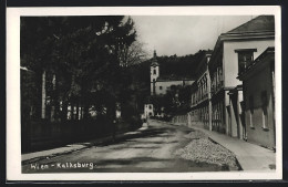 AK Wien-Kalksburg, Strassenpartie Mit Kirche  - Andere & Zonder Classificatie