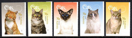 Australie Australia 4142/46 Chat, Autoadhésifs Issus Du Carnet - Domestic Cats