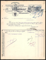 Rechnung Heilbronn A. N. 1903, A. Landerer Papierwarenfabrik, Buch- & Steindruckerei, Werkansicht  - Other & Unclassified